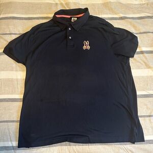 Psycho Bunny Black Polo Shirt with Classic Design